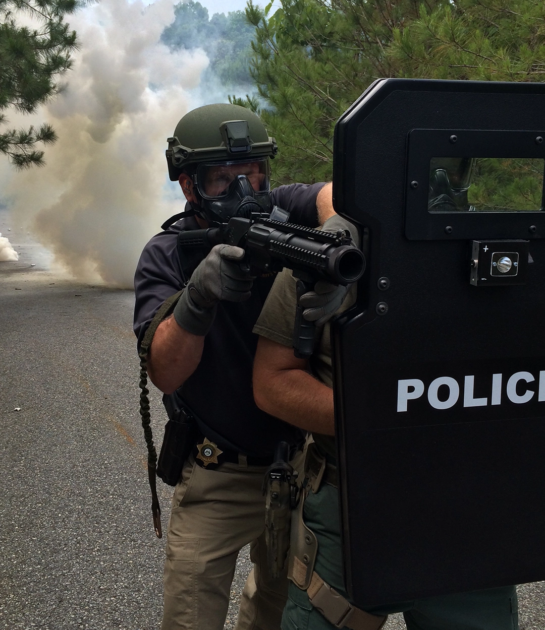 Robo Shield Ballistic Shield front Coverage
