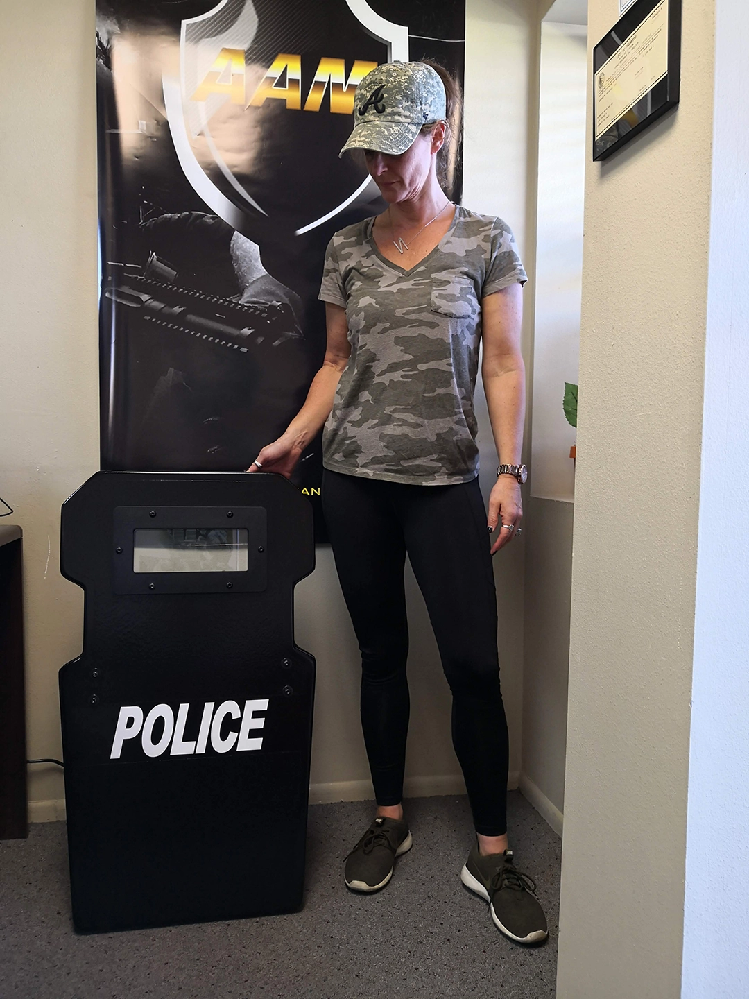 Robo Shield Ballistic Shield Coverage Woman